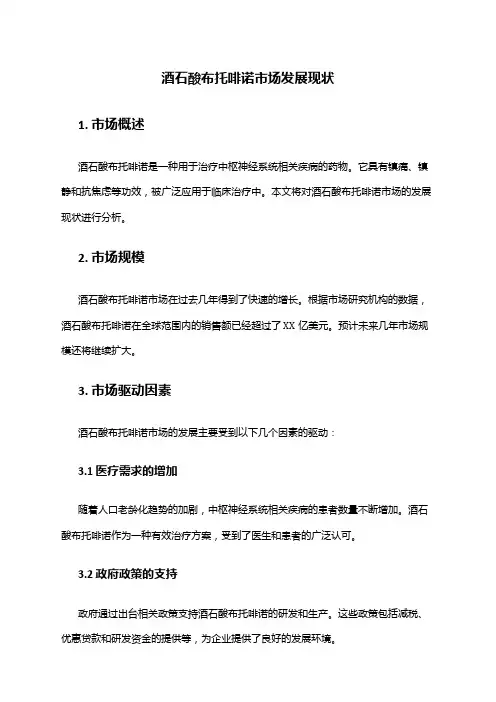 2024年酒石酸布托啡诺市场发展现状