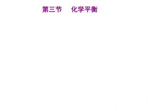 第三节 化学平衡 第一课时  化学平衡状态的建立和判定(15张)