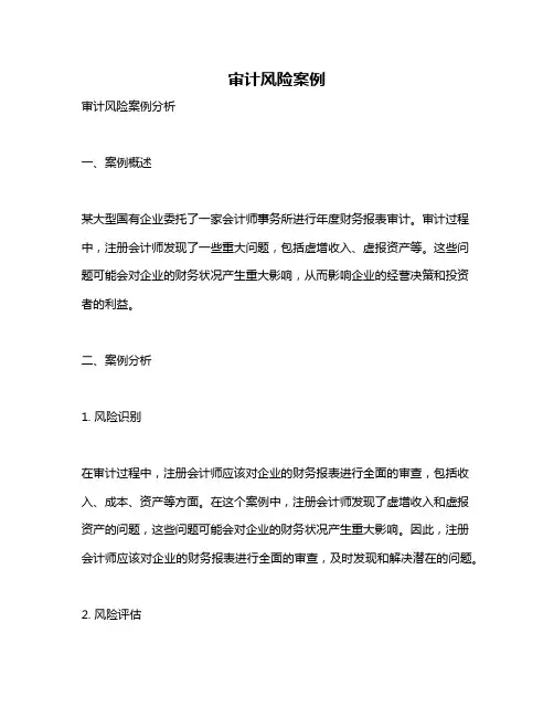 审计风险案例