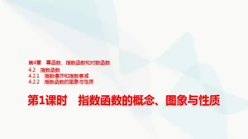 湘教版高中数学必修第一册第4章4-2-1 4-2-2第1课时指数函数的概念、图象与性质课件