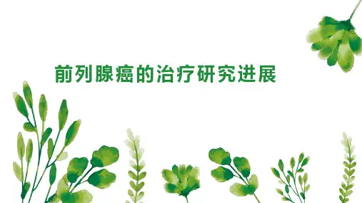前列腺癌的治疗研究进展