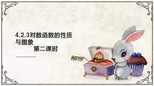 对数函数的性质与图象(第二课时)高一数学精品教学课件(人教B版2019必修第二册)