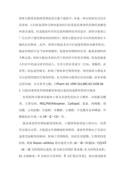 固体分散体