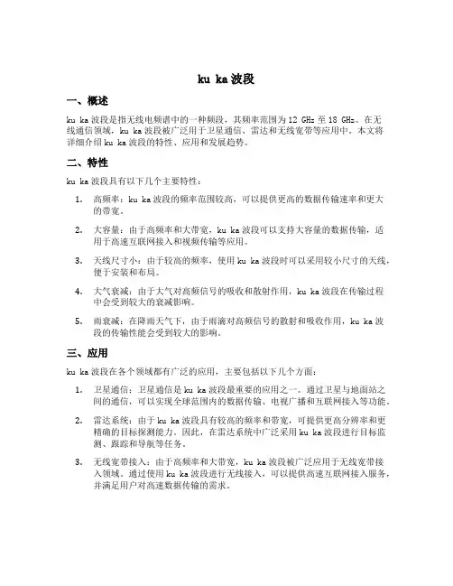 ku ka波段