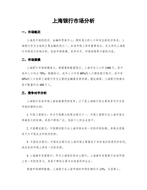 上海银行市场分析
