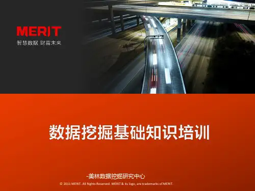 数据挖掘基础知识培训精品PPT课件