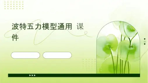 波特五力模型通用课件