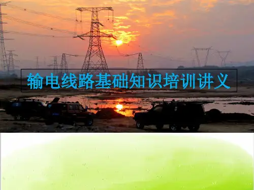 输电线路基础知识培训讲义PPT(共 100张)