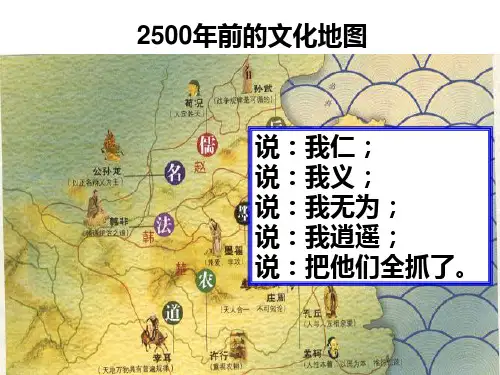 人民版历史必修三1.1百家争鸣PPT课件