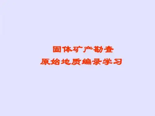 地质编录