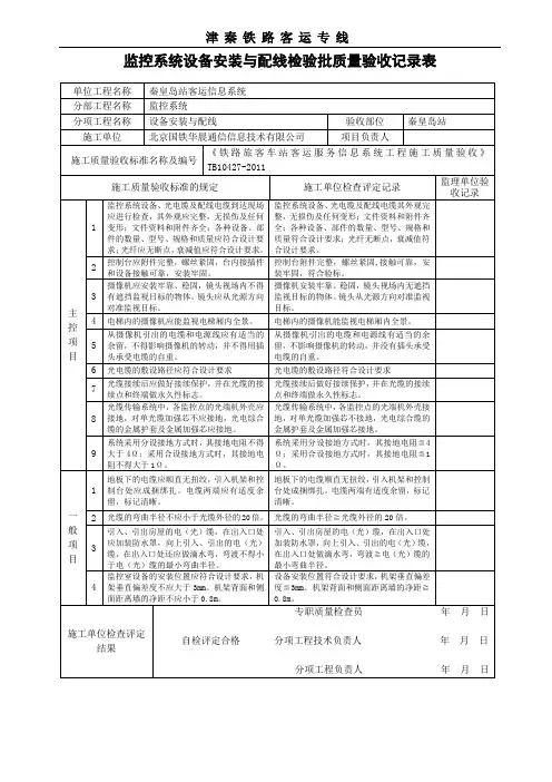 3、安装检验批