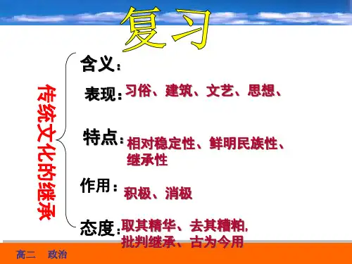 文化生活42文化在继承中发展