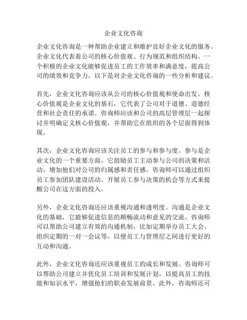 企业文化咨询