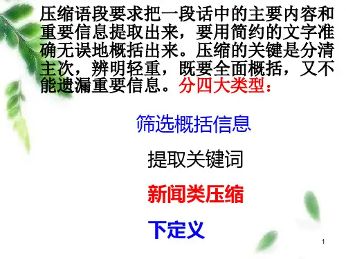 压缩语段之下定义  课件(32页ppt)