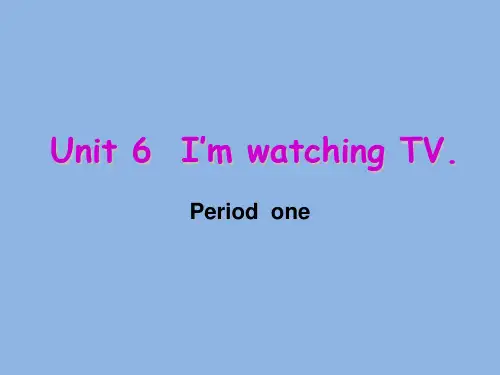 人教版 七年级英语 下册 unit6_I'm_watching_TV_第六单元语法内容