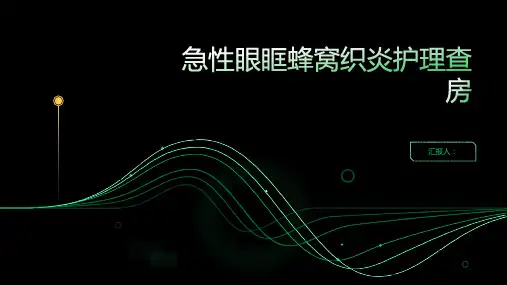 2024年急性眼眶蜂窝织炎护理查房PPT