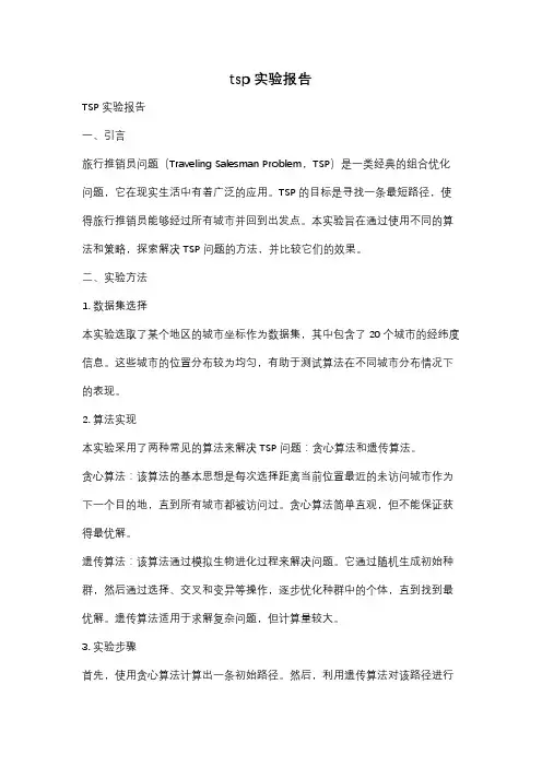 tsp实验报告