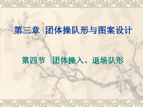 第三章  团体操队形与图案设计(第四-六节)