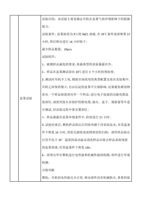 华为AM五金件可靠性测试标准
