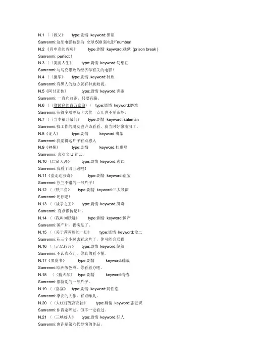 最好看的电影介绍