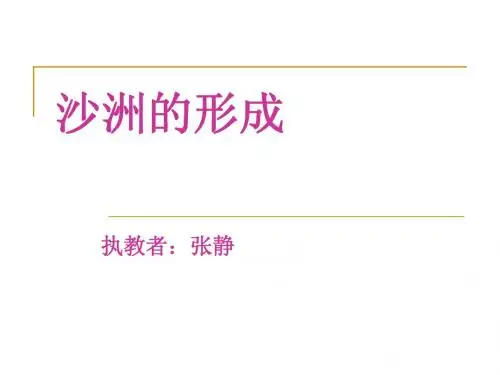 沙洲的形成
