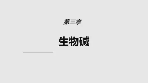 生物碱优秀PPT课件学习PPT教案
