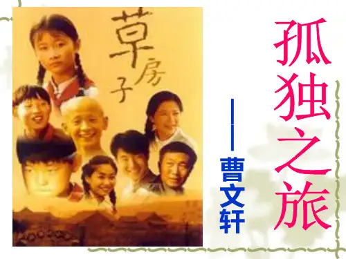 10孤独之旅公开课优秀课件