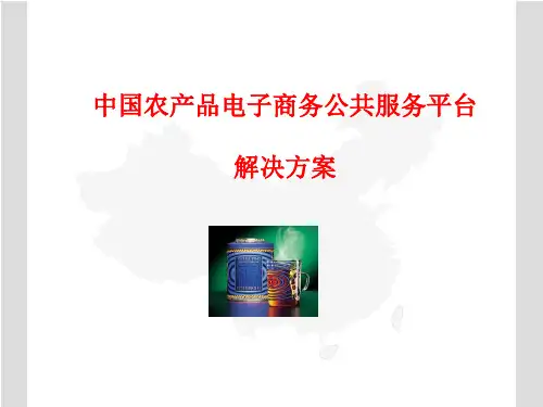 农产品电子商务公共服务平台解决方案(PPT 59页)