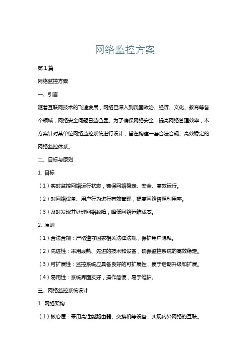 网络监控方案