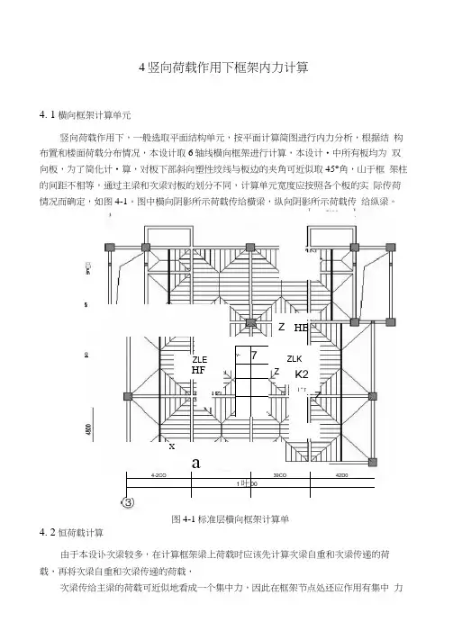 4-竖向荷载作用下框架内力计算