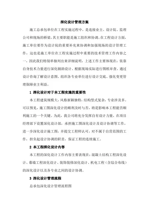 深化设计管理方案