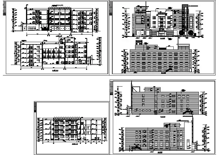 某洗浴宾馆建筑设计cad全套方案图
