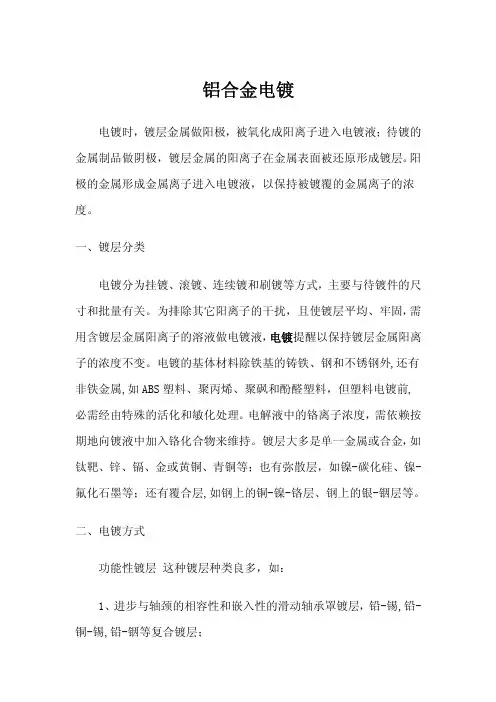 铝合金电镀