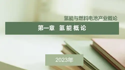 氢能与燃料电池产业概论 第一章 氢能概论