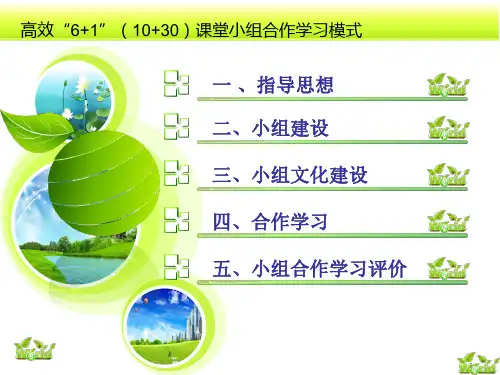 高效小组合作学习模式课件