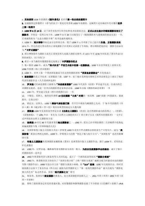 摄影近代史