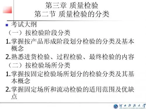 第二节质量检验的分类