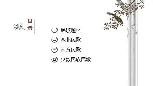 中国民歌精华版ppt课件
