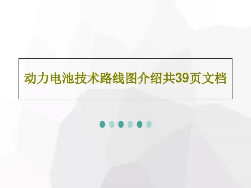 动力电池技术路线图介绍共39页文档共41页