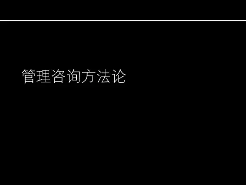 麦肯锡咨询方法论(PPT39页)