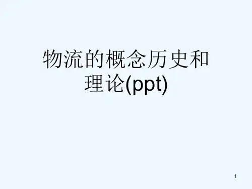 物流的概念历史和理论(ppt)