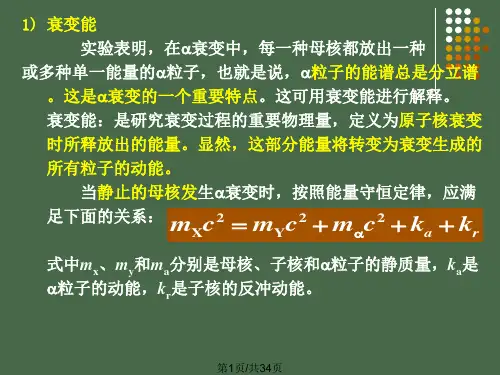 核的放射性与衰变PPT课件