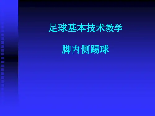 足球基本技术——脚内侧踢球(1)
