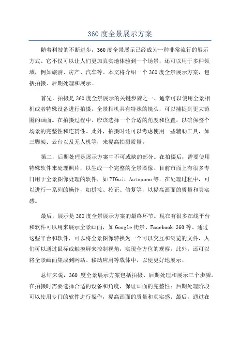 360度全景展示方案