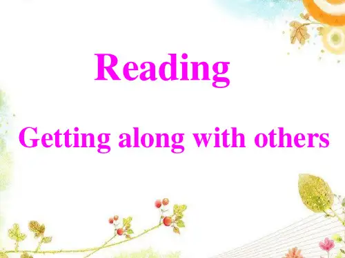 译林牛津版高中英语Module 5 Unit 1 Reading1教学课件  (共19张PPT)