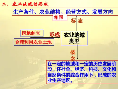 以种植业为主的农业地域类型