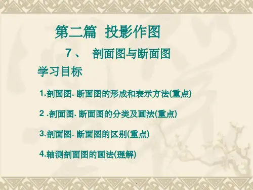 机械制图基础-剖面图与断面图(1)ppt课件