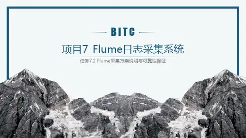 项目7 Flume日志采集系统-任务7.2 Flume采集方案说明与可靠性保证