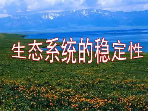 高中生物 第5章 第5节 生态系统的稳定性课件 新人教版必修3