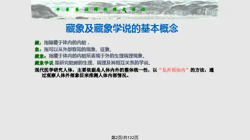 中医护理基础理论藏象
